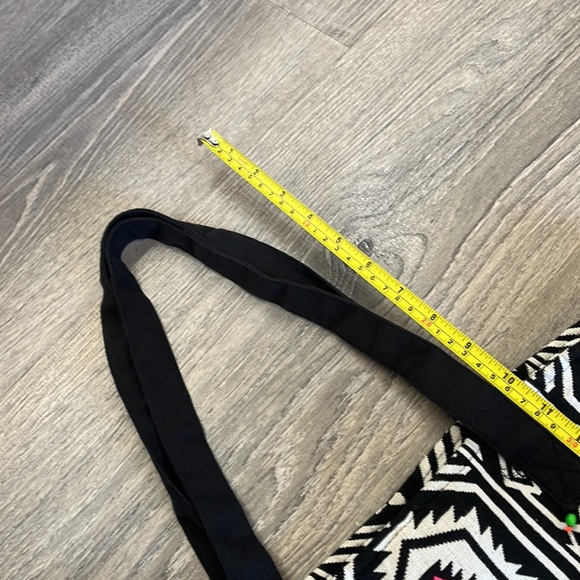 Forever 21 Canvas Boho Tribal Embellished Tote Bag - Picture 13 of 14